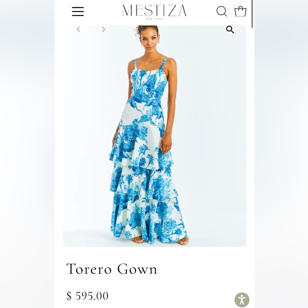 Torero Gown- perfect bridesmaid dress or rehearsal dinner dress